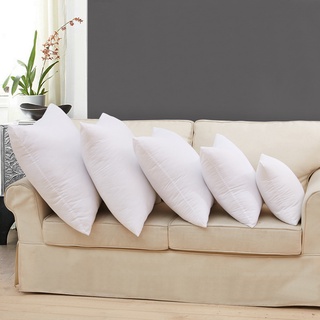 Ruột gối tựa lưng gối sofa vuông trang trí 45x45cm bông gòn hạt trắng căng phồng