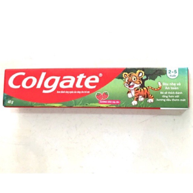 Kem đánh răng colgate vị dâu 40g (trẻ em 2 - 5 tuổi)