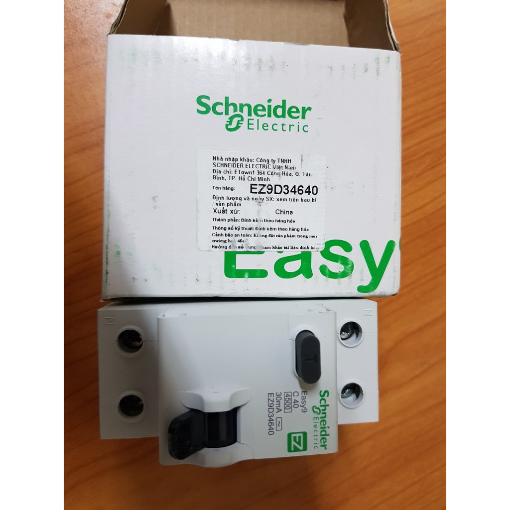 ( SLN 3 ) ( SLN 3 ) [FREESHIP 99K]_Aptomat chống giật RCBO 2 pha Schneider 4.5kA, 30mA ( AC type) ( HOT 2 )