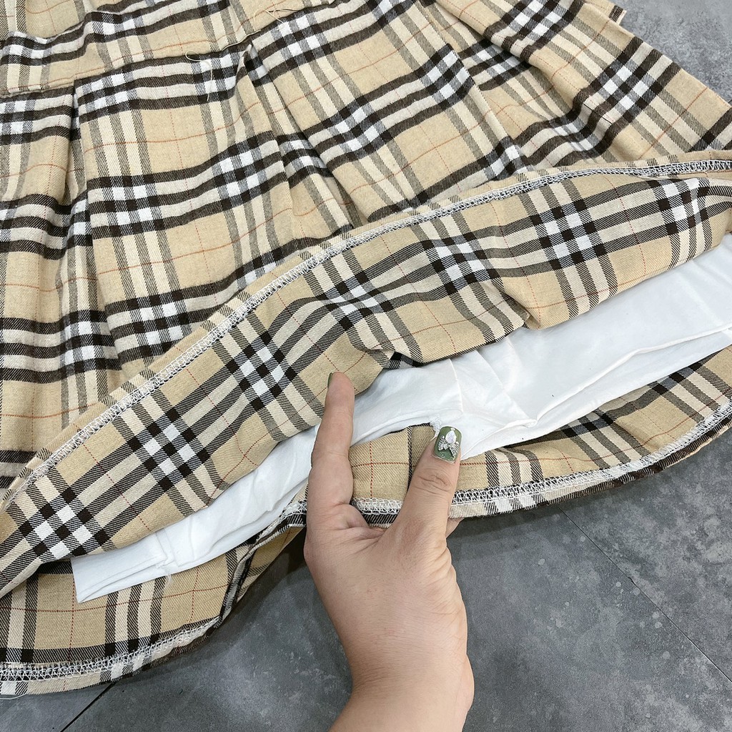 [Mã FAMAYWA2 giảm 10K đơn 50K] Set Áo Quây Croptop Rúm Ngực Chân Váy Ly Xòe | BigBuy360 - bigbuy360.vn