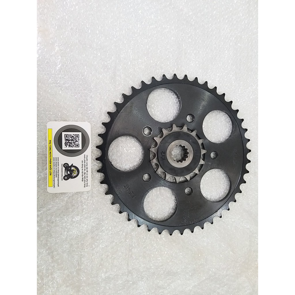 Bộ nhông sên đĩa Honda CB400 các đời loại tốt 15T-44T-525 Sên phốt cao su và sên thường