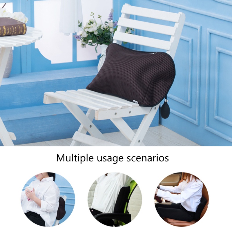 Gối Tựa Lưng Có Thể Điều Chỉnh Hỗ Trợ Dùng Cho Văn Phòng / Xe Hơi