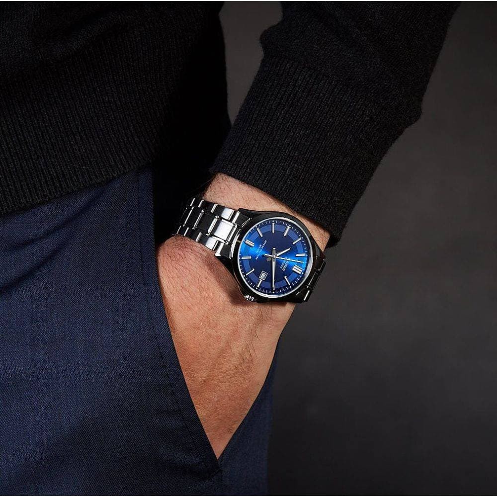 Đồng Hồ Nam Casio Standard MTS-100D-2AVDF Chính Hãng Dây Thép | Casio Standard MTS-100D-2A