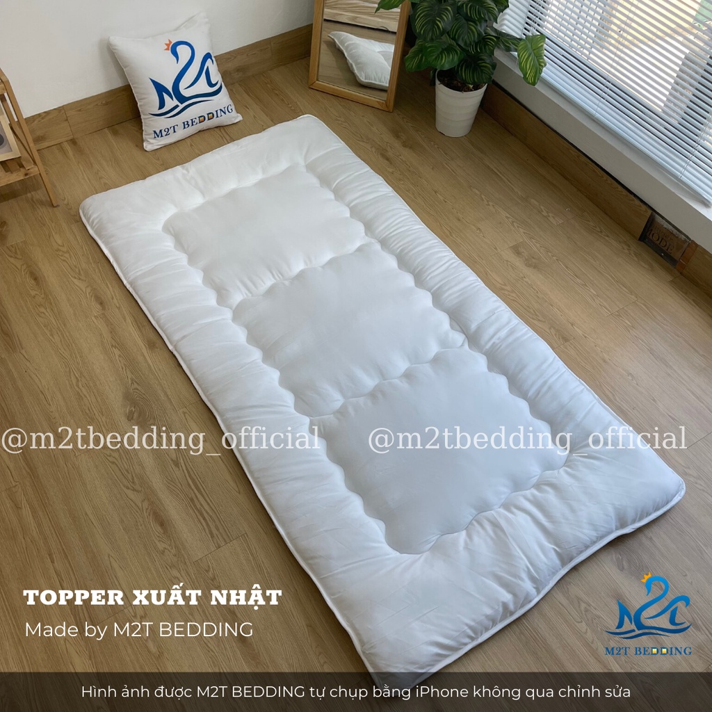 Nệm topper xuất Nhật M2T BEDDING dày mềm mịn đủ kích thước đệm gấp gọn ...
