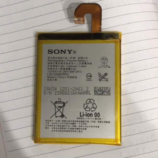 Pin Sony Xperia Z3 D6603, D6633, D6653 3100mAh có bảo hành LIS1558ERPC