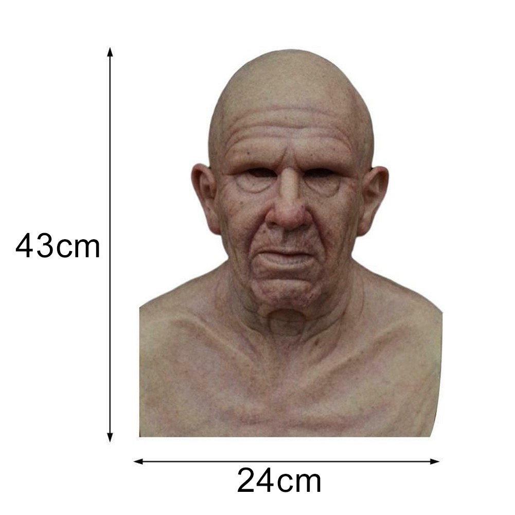 Mặt nạ hóa trang người già đáng sợ cho dịp halloween