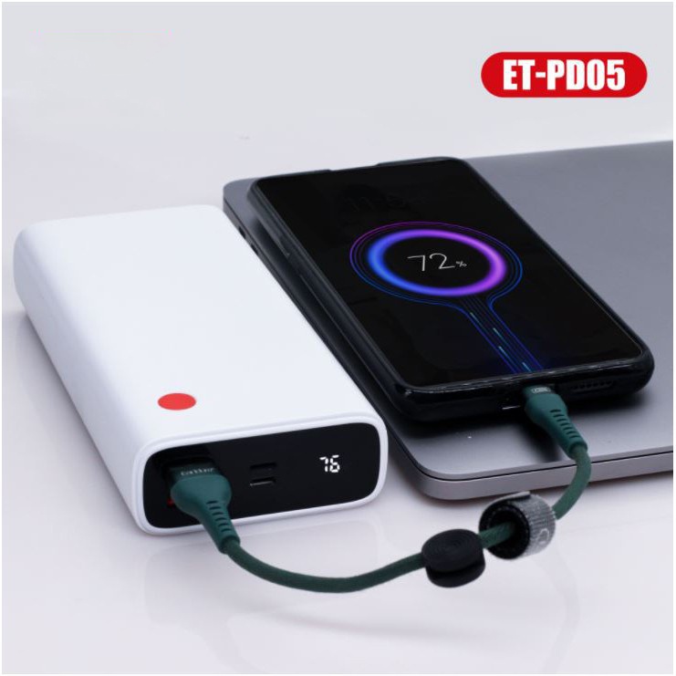 Sạc dự phòng 20000mAh Earldom PD-05 với 2 cổng ra USB hỗ trợ sạc nhanh 22W