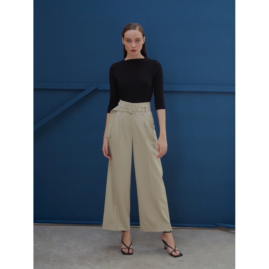 COCO SIN - Quần Tây Ống Rộng Xanh Nhạt Kèm Belt | BigBuy360 - bigbuy360.vn