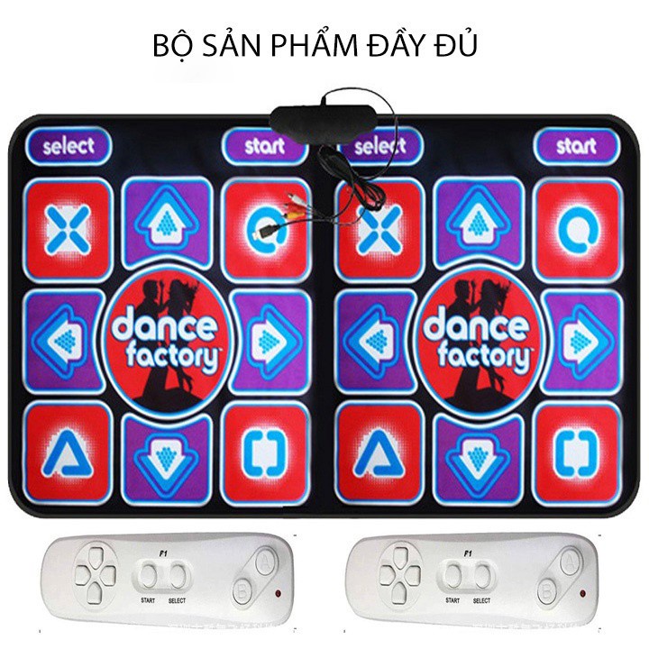 Thảm nhảy audition kết nối tivi, bản chính hãng quốc tế tiếng anh, full bộ thảm + 2 tay cầm không dây
