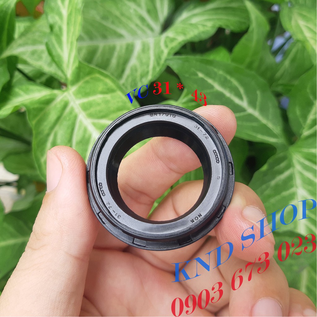 Phớt che bụi giảm sóc trước VC 31*43 phuộc trước Lead, SCR, Winner, SH Mode, PCX,... phụ tùng xe loại vòng đệm cao su