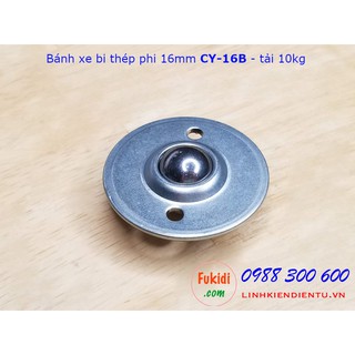 Bánh xe bi cầu inox 304, Ø16mm CY-16B tải trọng 15kg - CY16BI