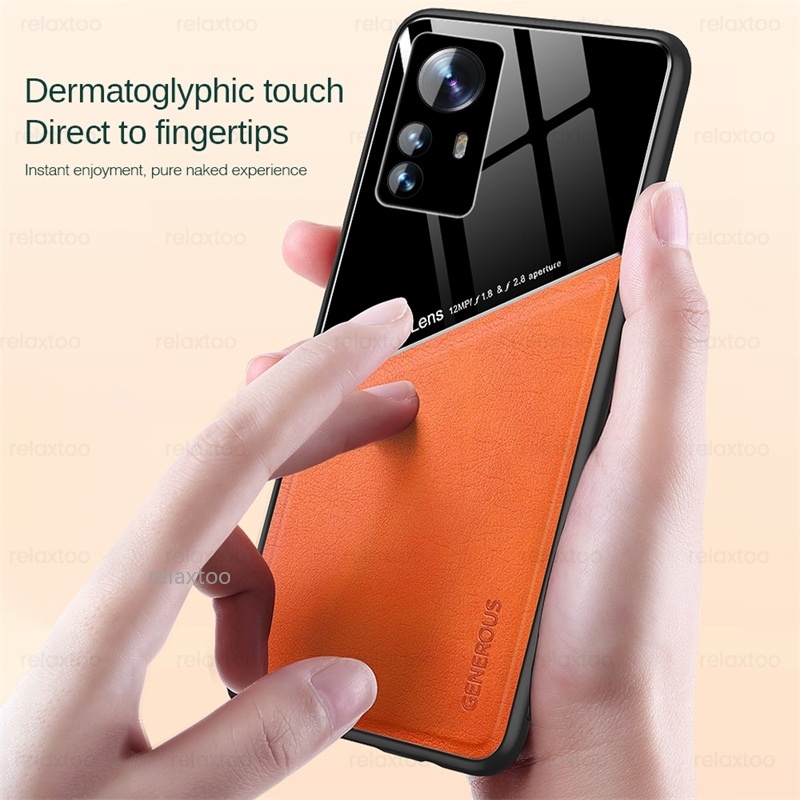 Ốp Điện Thoại Da Kèm Giá Đỡ Từ Tính Chống Sốc Cho xiaomi12 case xiomi xiaomi mi 12 X S Pro Lite 12S Ultra 12Lite 12X 12Splus