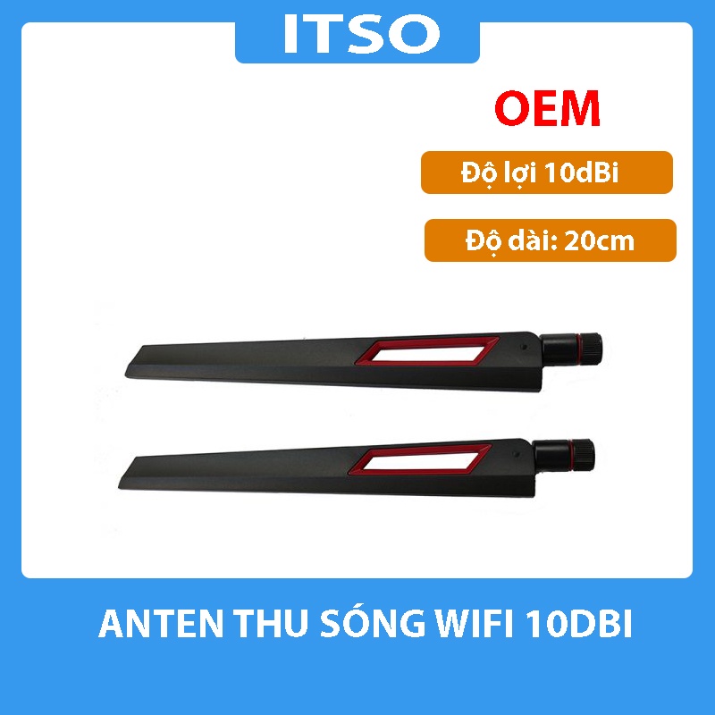 (2 Chiếc) Anten Asus Rog Strix 10 dbi cho card wifi, usb wifi, router wifi,..