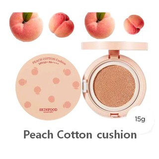PHẤN NƯỚC  SKINFOOD PEACH COTTON SPF 50 PA++++15GR