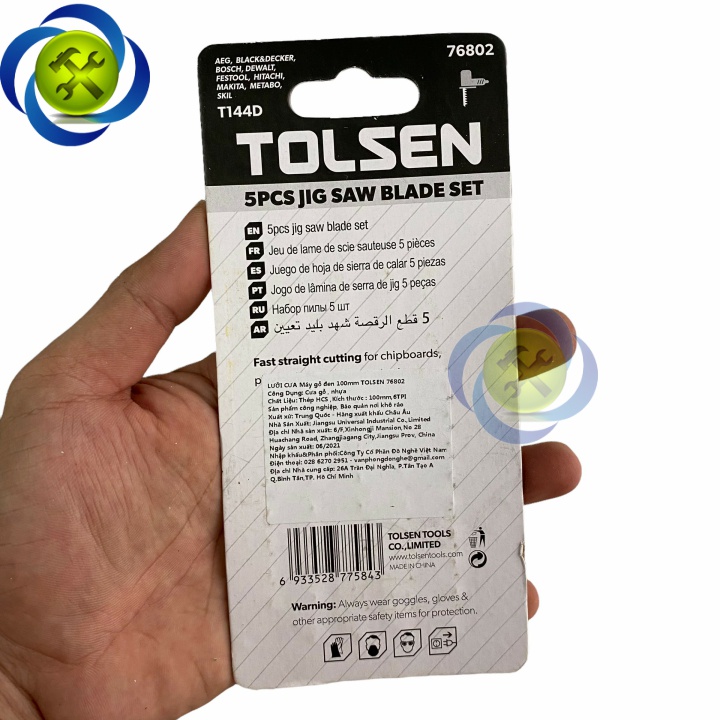 Lưỡi cưa lộng gỗ - nhựa Tolsen 76802 100mm, 6TPI màu đen