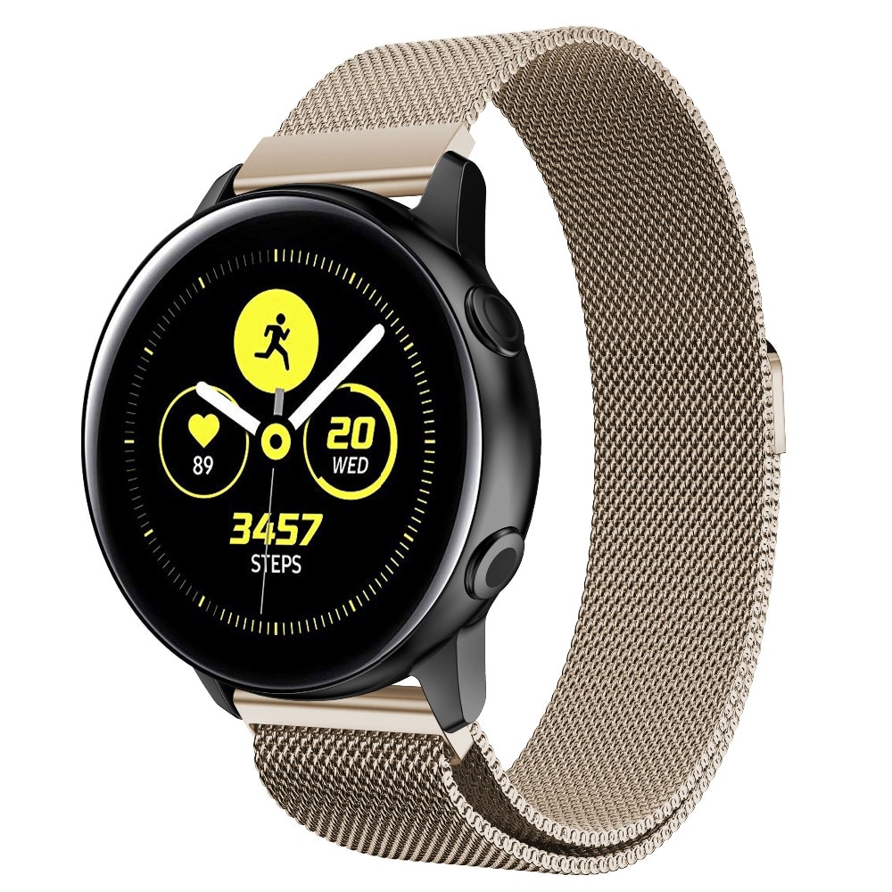 Dây Đeo Milanese 20mm Thay Thế Cho Đồng Hồ Thông Minh Samsung Galaxy active2 40mm 44MM Huami Amazfit GTR 42mm / GTS 4 3 2 2e 4Mini 2mini