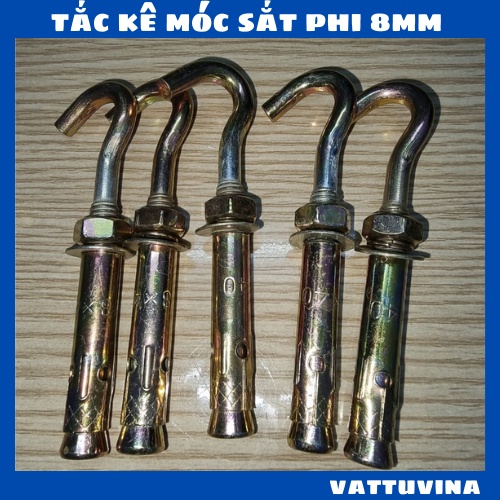 Tắc Kê Nở Móc Ø 6Mm, Ø 8Mm, Ø 10Mm Bu Lông Nở Móc 6 Ly 8 Ly 10 Ly - Vattuvina
