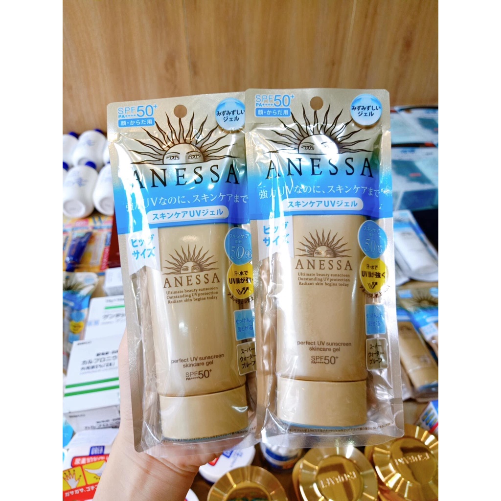 Kem chống nắng ANESSA NHẬT BẢN dạng gel màu vàng 90g