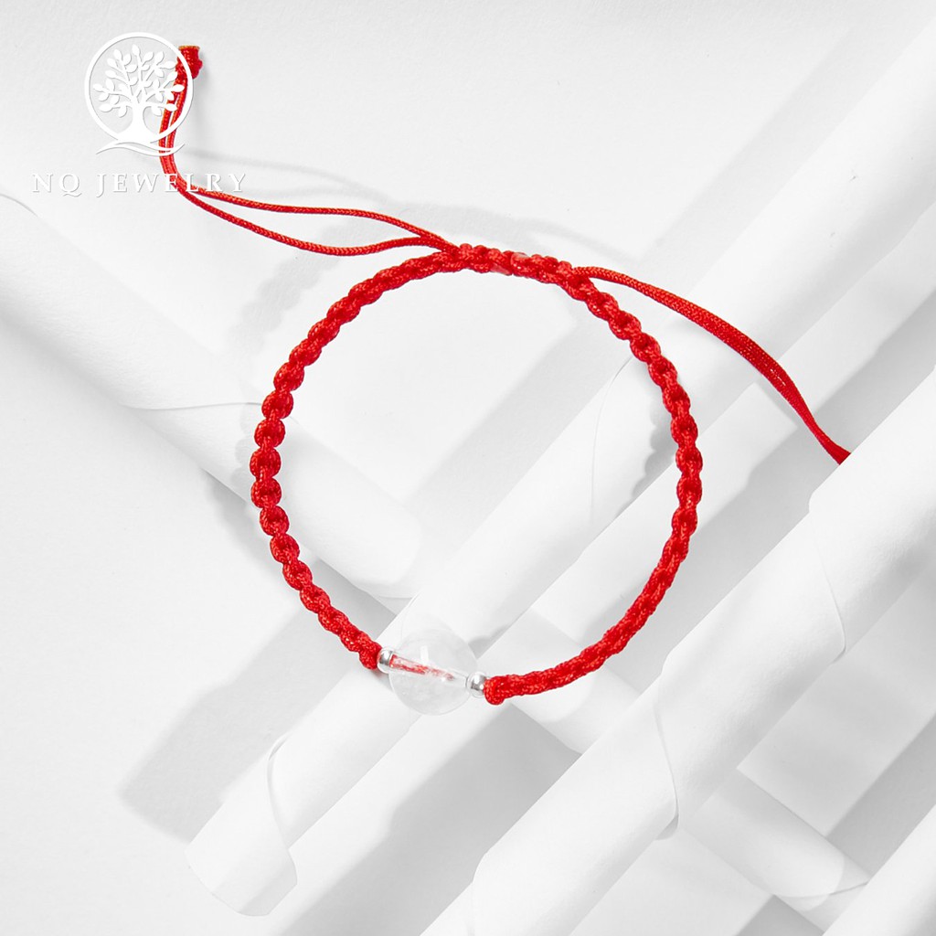 Vòng thắt dây đỏ phối 1 hạt - NQ Jewelry