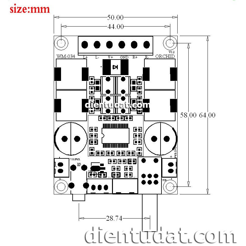 Mạch khuếch đại âm thanh TPA3116D2 hifi 2.0 - 2*50W