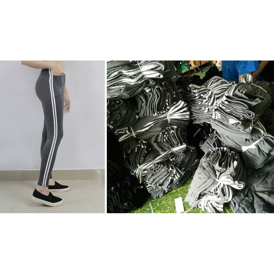 QUẦN LEGGING XÁM 2 SỌC AGE2X | BigBuy360 - bigbuy360.vn