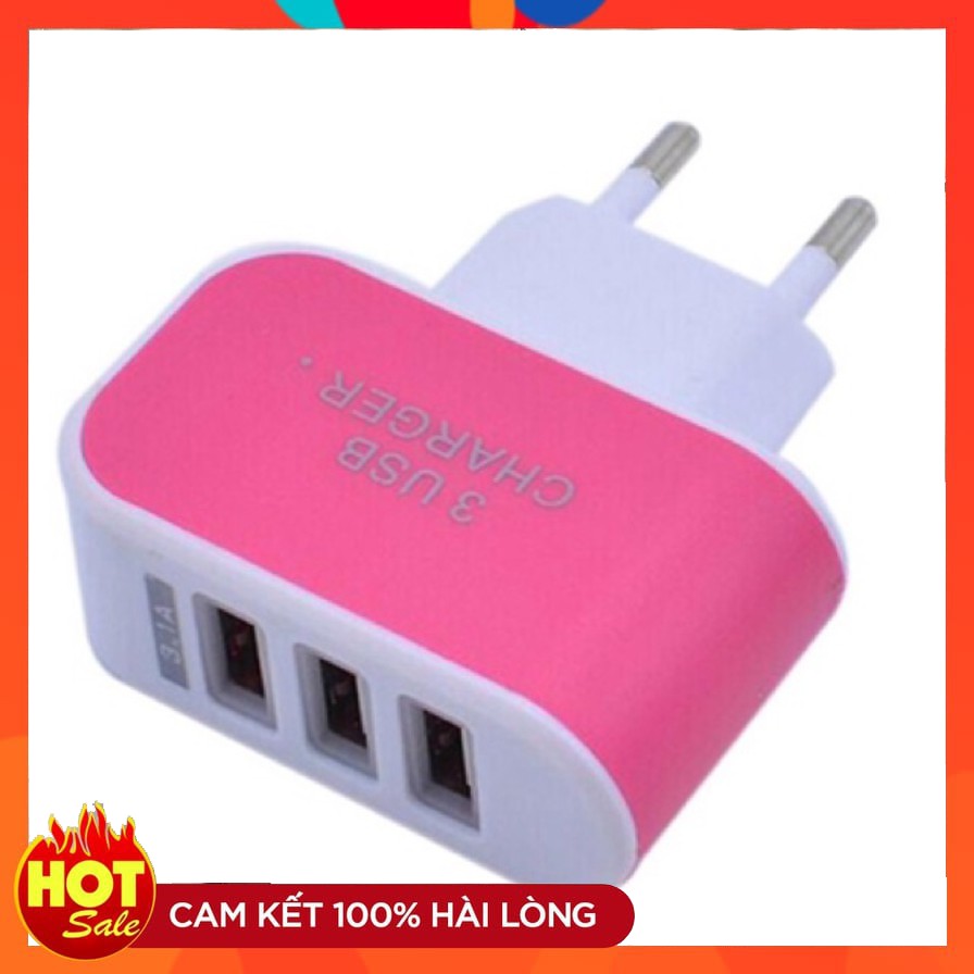 CỦ SẠC ĐA NĂNG ❤️FREESHIP❤️ Củ sạc 3 Cổng USB (Bảo hành 1 tháng)