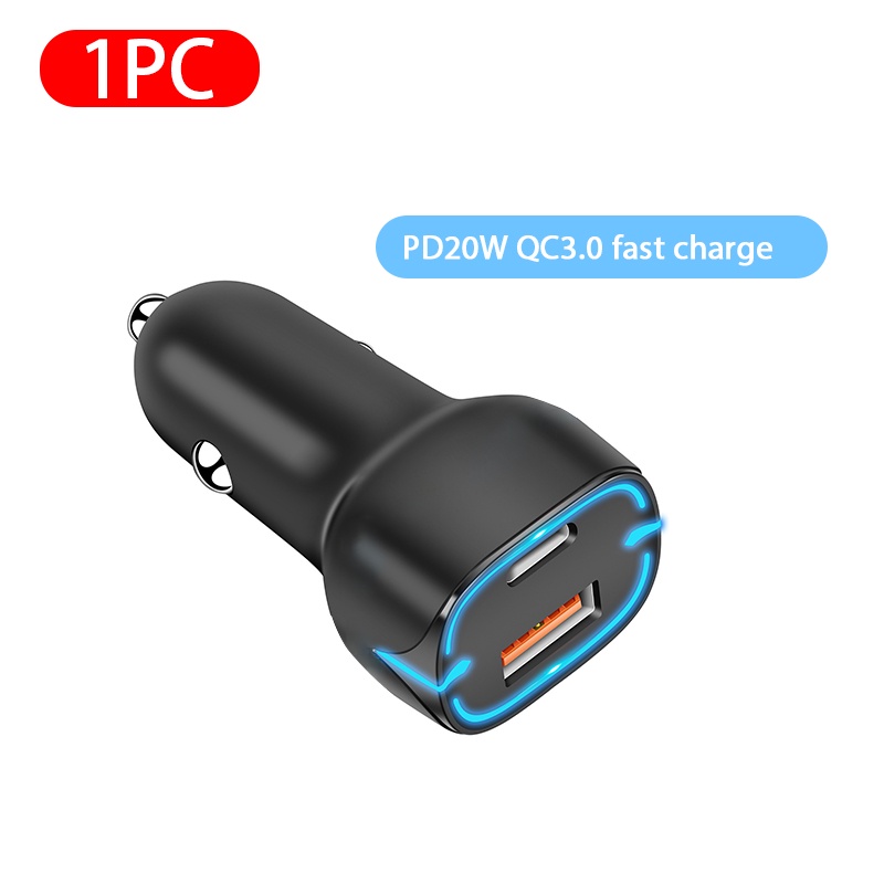Tẩu sạc nhanh xe hơi BLALION cổng USB Type C QC3.0 12-24V thích hợp cho điện thoại thông minh