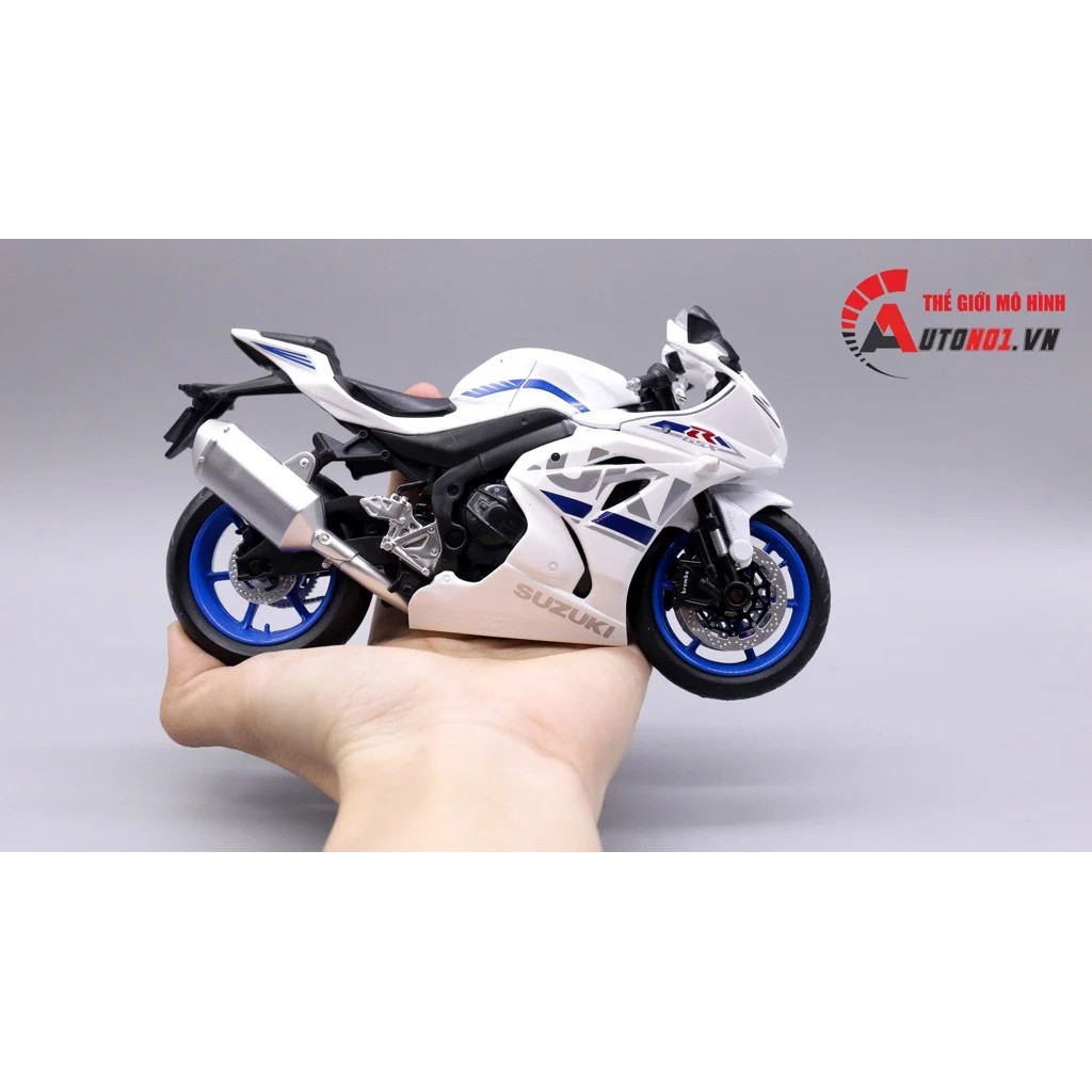 MÔ HÌNH XE SUZUKI GSX-R1000 WHITE 1:12 MSZ 7208