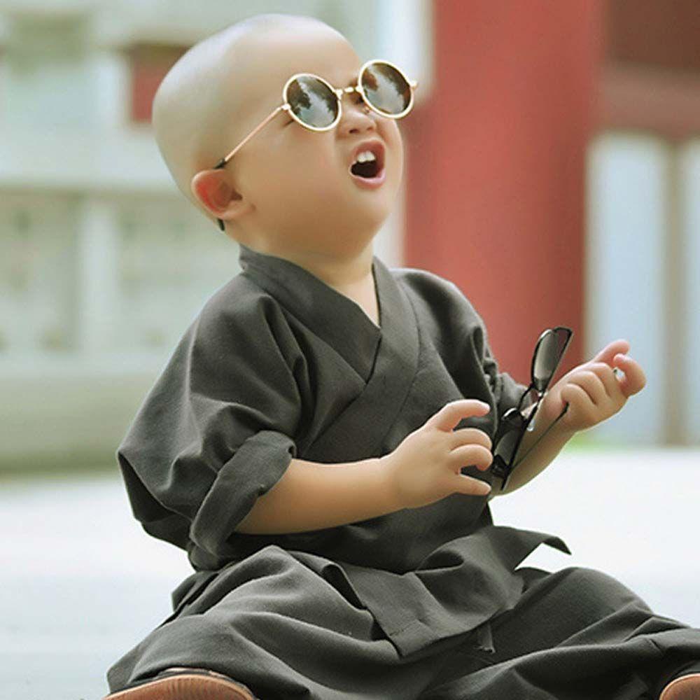 Kính Chống Nắng Màu Xám / Đen Thời Trang Dễ Thương Cho Bé Trai MXMUSTY