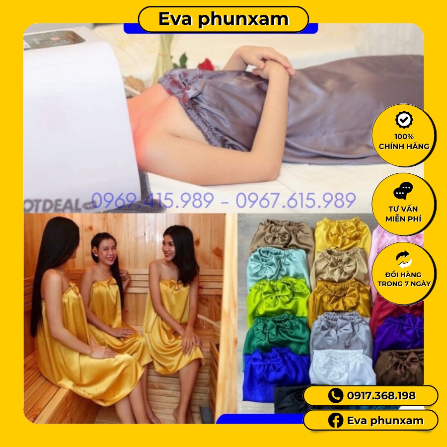 Váy quây spa lụa cao cấp, chất vải mát, dày dặn, chun chắc chắn, sẵn nhiều màu