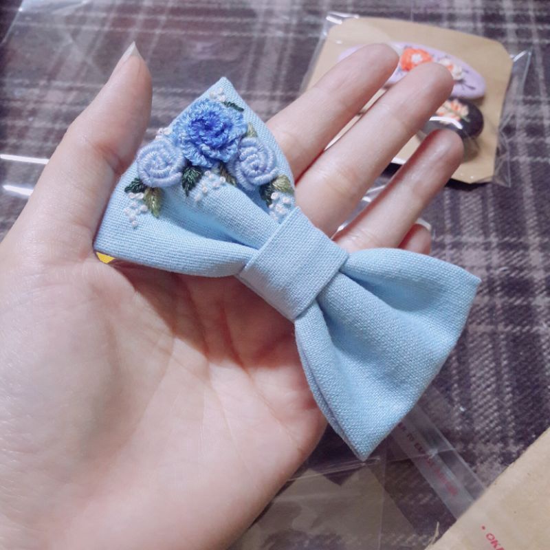 KẸP TÓC THÊU TAY HANDMADE