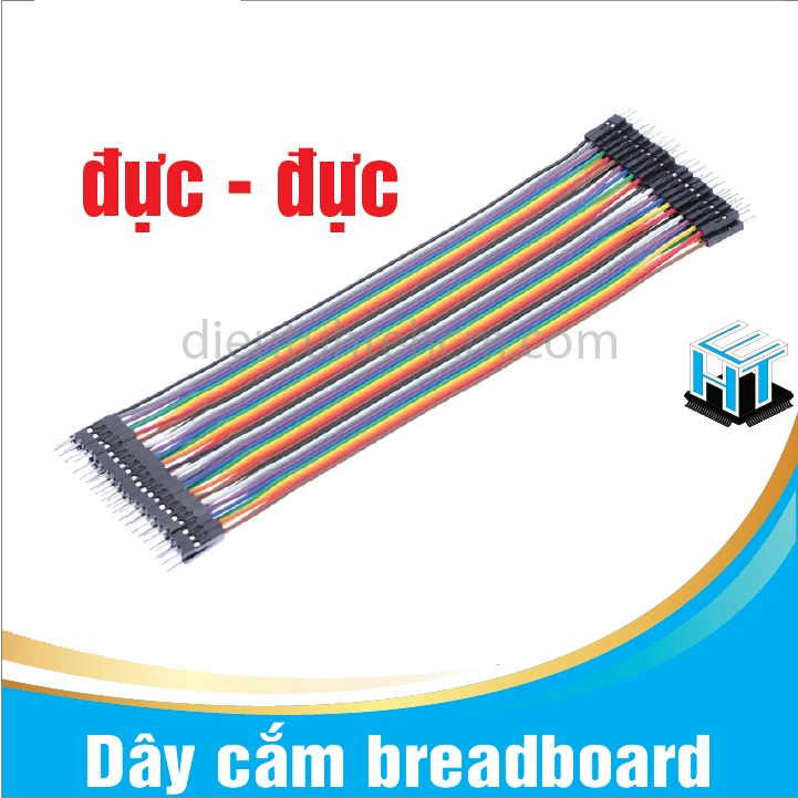 Dây cắm breadboard đực đực 40P dài 20cm loại tốt