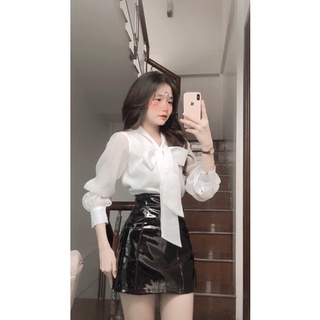 áo sm thắt nơ tiểu thư