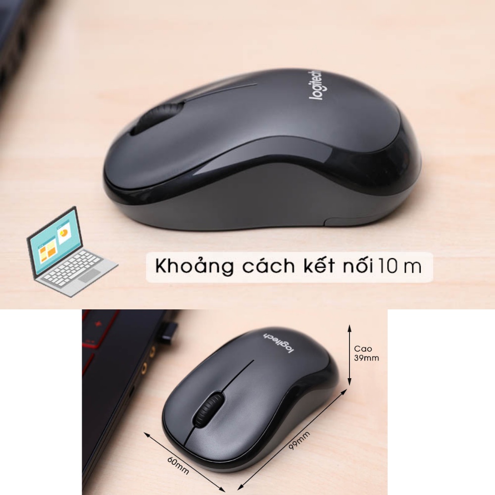 Chuột Không Dây Logitech M220 SILENT- BẢO HÀNH 12 THÁNG