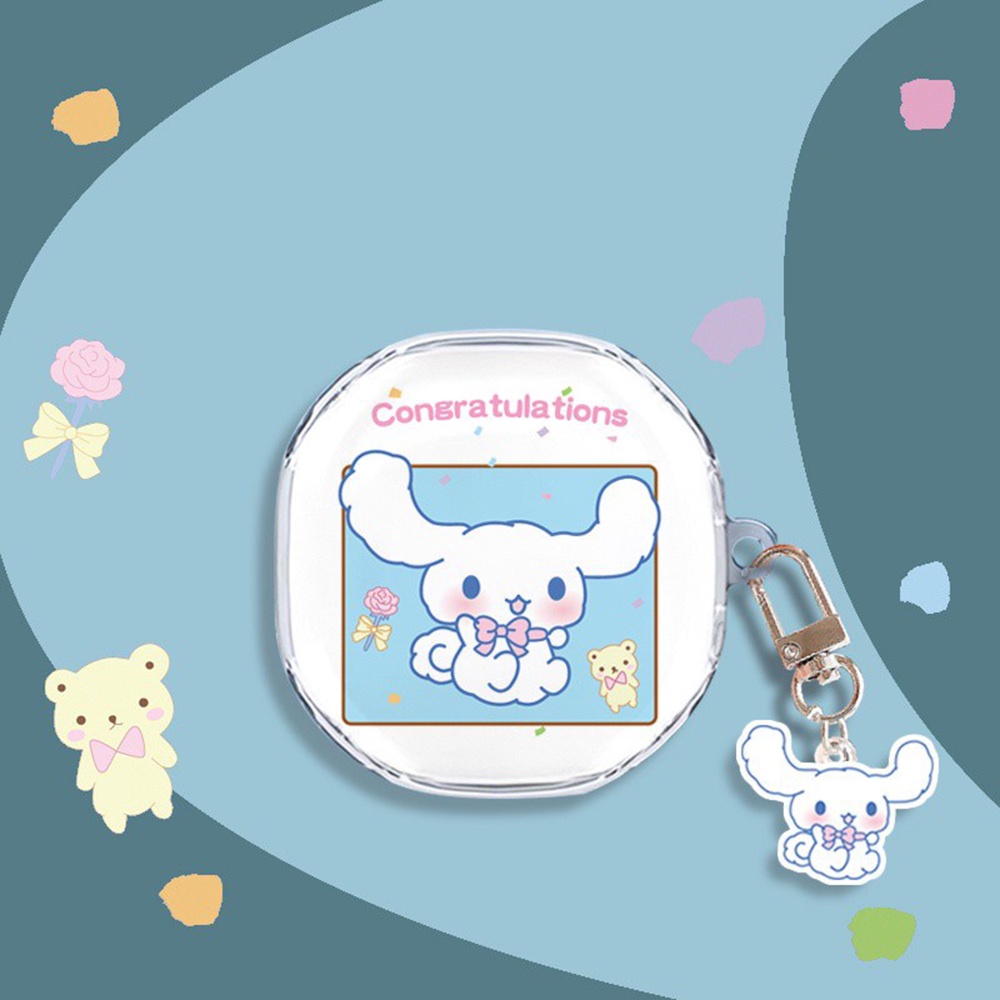 Vỏ bảo vệ hộp sạc tai nghe Baseus WM01 TWS bằng silicon TPU mềm trong suốt kèm móc treo