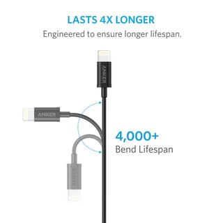 Cáp sạc ANKER MFI Lightning dài 0.9m dành cho iPhone - A7101