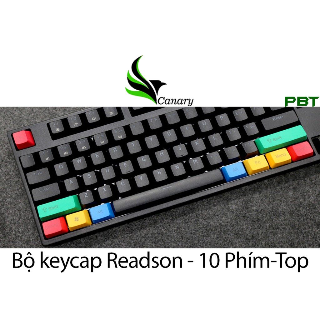 Nút bàn phím (keycap) 10 nút RGBY