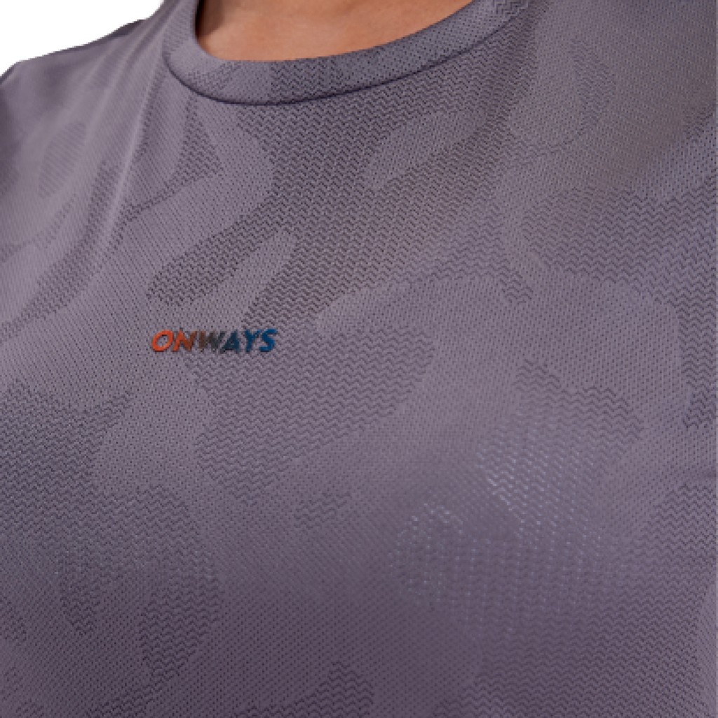 Áo Thun thể thao nữ dệt camo logo gradient ONWAYS