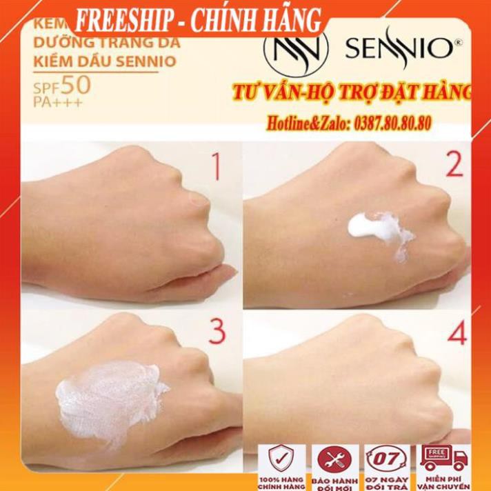 [FreeShip - MUA 1 ĐƯỢC 2] Kem chống nắng kiềm dầu nâng tông da sennio/Kem chống nắng cho da dầu, da mụn, nám cao cấp