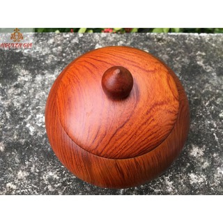 Hộp đựng trà Tài Lộc bằng gỗ Hương