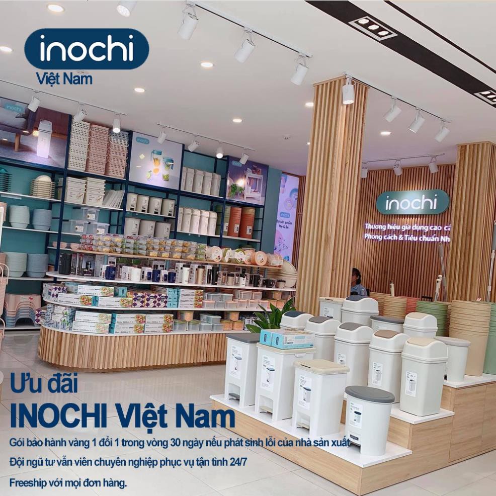 [ Có Lõi] Thùng Rác Nhựa Nắp Lật Thông Minh Inochi 5L10L 15L Làm Sọt Rác Văn Phòng, Khách Sạn, Đựng Rác Gia Đình THRNL05