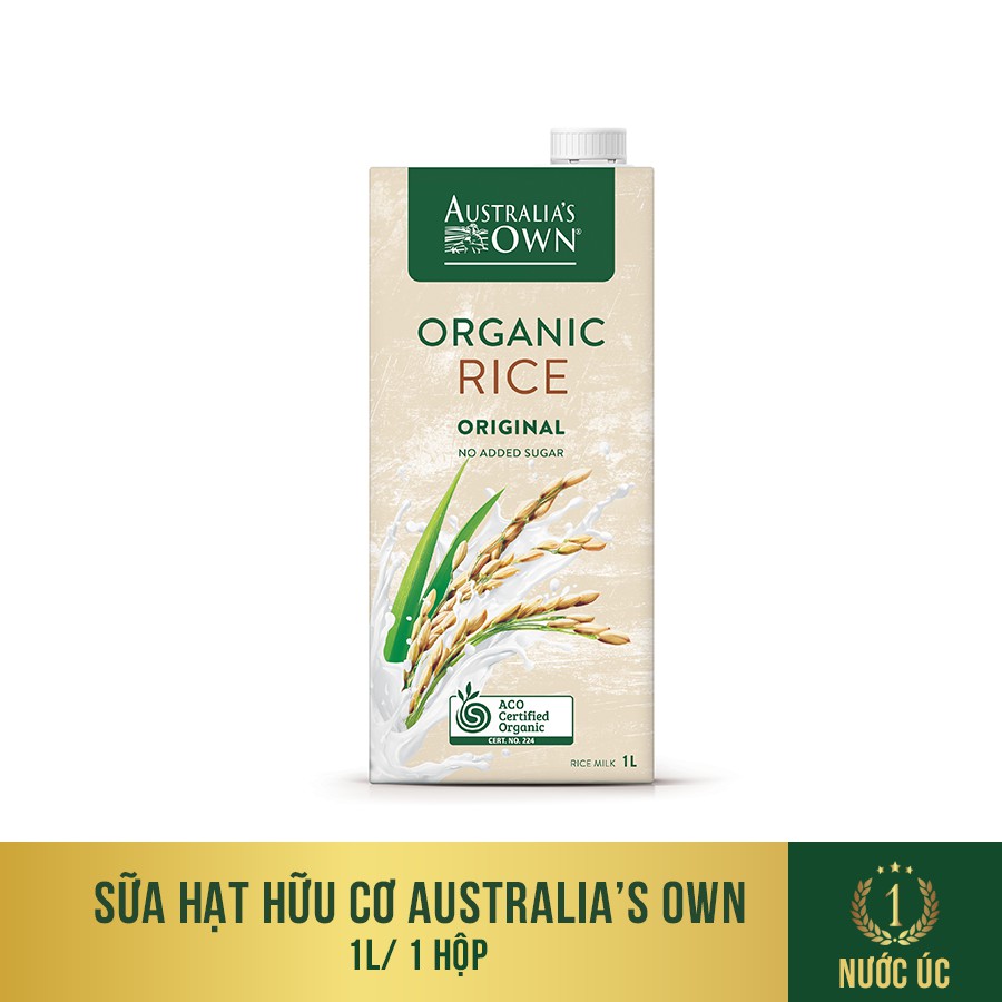 [Mã LT50 giảm 50k đơn 250k] Sữa Gạo Organic Australia's Own 1L