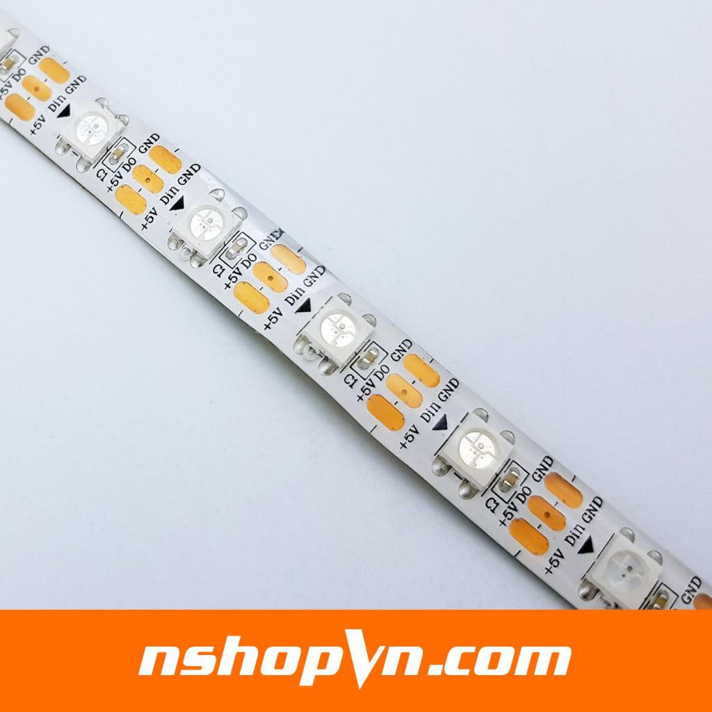 Led dây WS2812 5050 phủ epoxy 5VDC 1m 60 bóng (Không phủ epoxy, có phủ epoxy, bọc vỏ silicone)