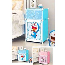 TỦ NHỰA GHÉP MINI 2 TẦNG ĐỂ ĐẦU GIƯỜNG