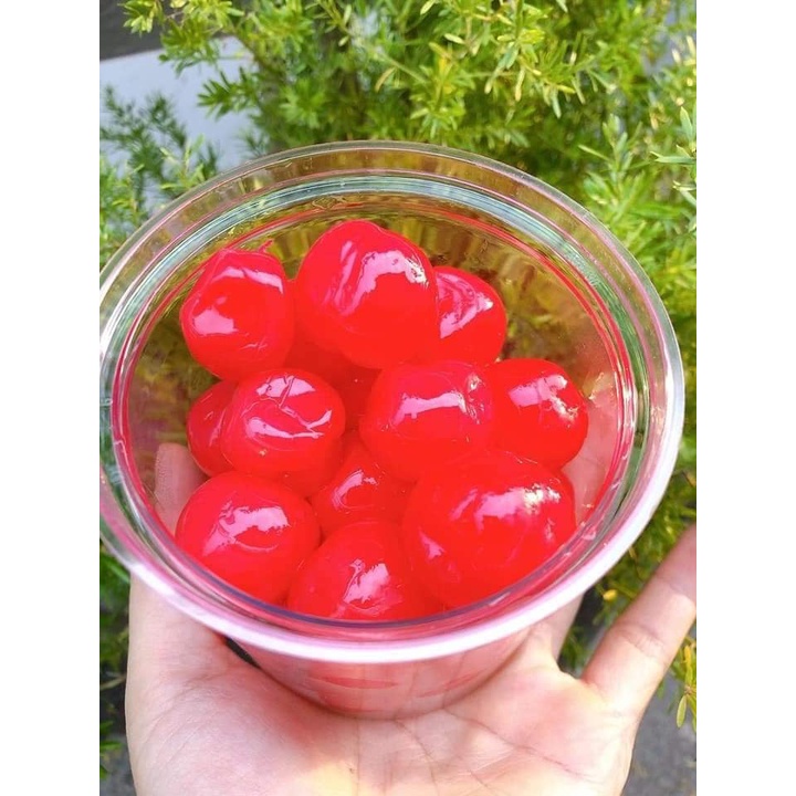 Mứt chery sấy giòn Đà Lạt hộp 500g.