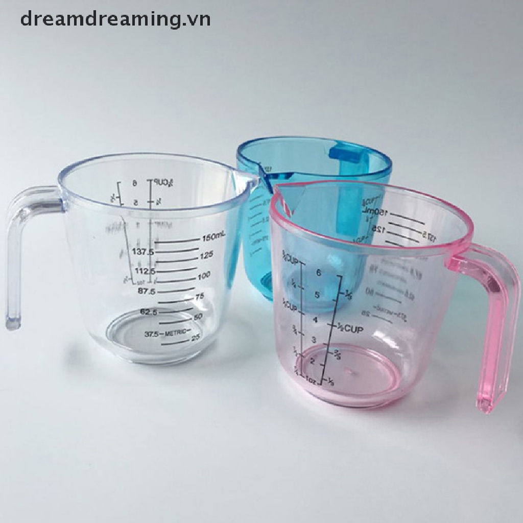 Cốc Đong Bằng Nhựa 150ml Có Tay Cầm Tiện Dụng
