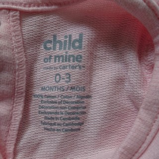 Body dài không vớ Carter's cho bé gái