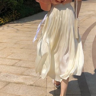 (sẵn) CHÂN VÁY XÒE PHI BÓNG ORGANZA ( chỉ có màu kem nude)