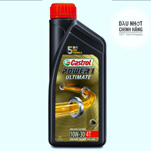 Dầu nhớt CASTROL POWER1 ULTIMATE 10W-30 4T (dùng cho xe số)