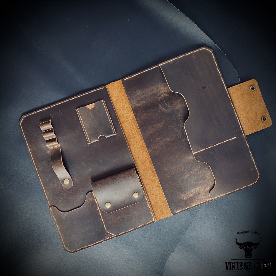 Túi Da Đựng Laptop, Máy Tính Bảng, Tệp A4 / Da thật M13